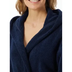 SCHIESSER Bademantel Essentials Blau S