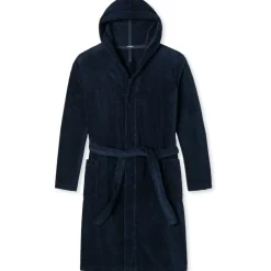 SCHIESSER Bademantel Essentials Blau S