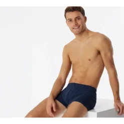 SCHIESSER Boxershorts kariert blau XL 2er Pack