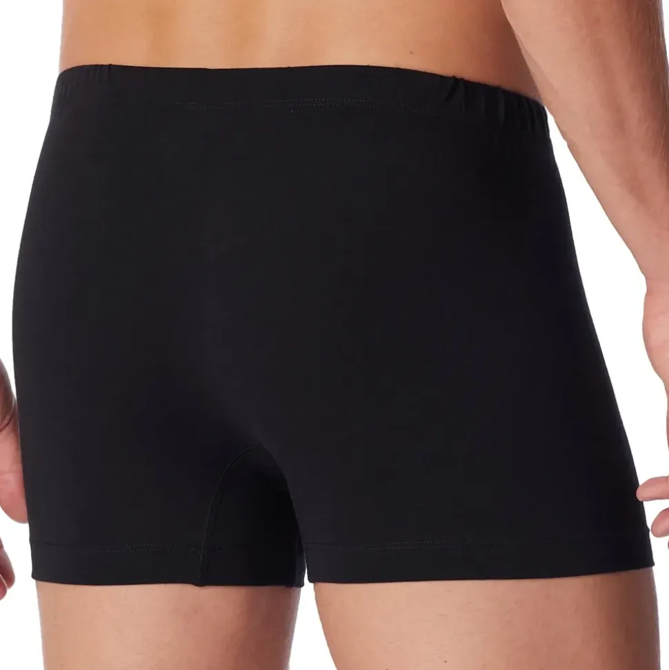 SCHIESSER Boxershorts unifarben schwarz XL 6er Pack