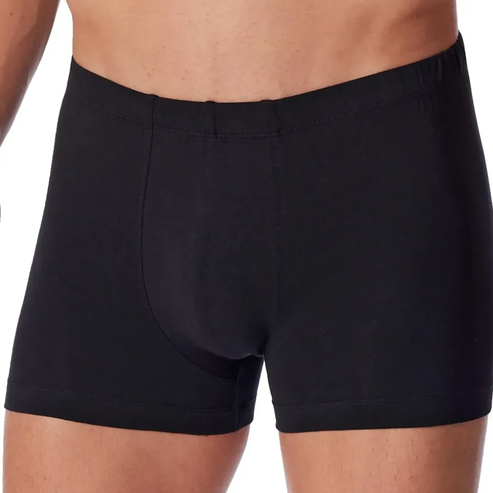 SCHIESSER Boxershorts unifarben schwarz XL 6er Pack