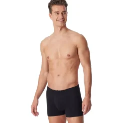 SCHIESSER Boxershorts unifarben schwarz XL 6er Pack