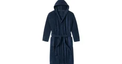 SCHIESSER Essentials Bademantel Blau S