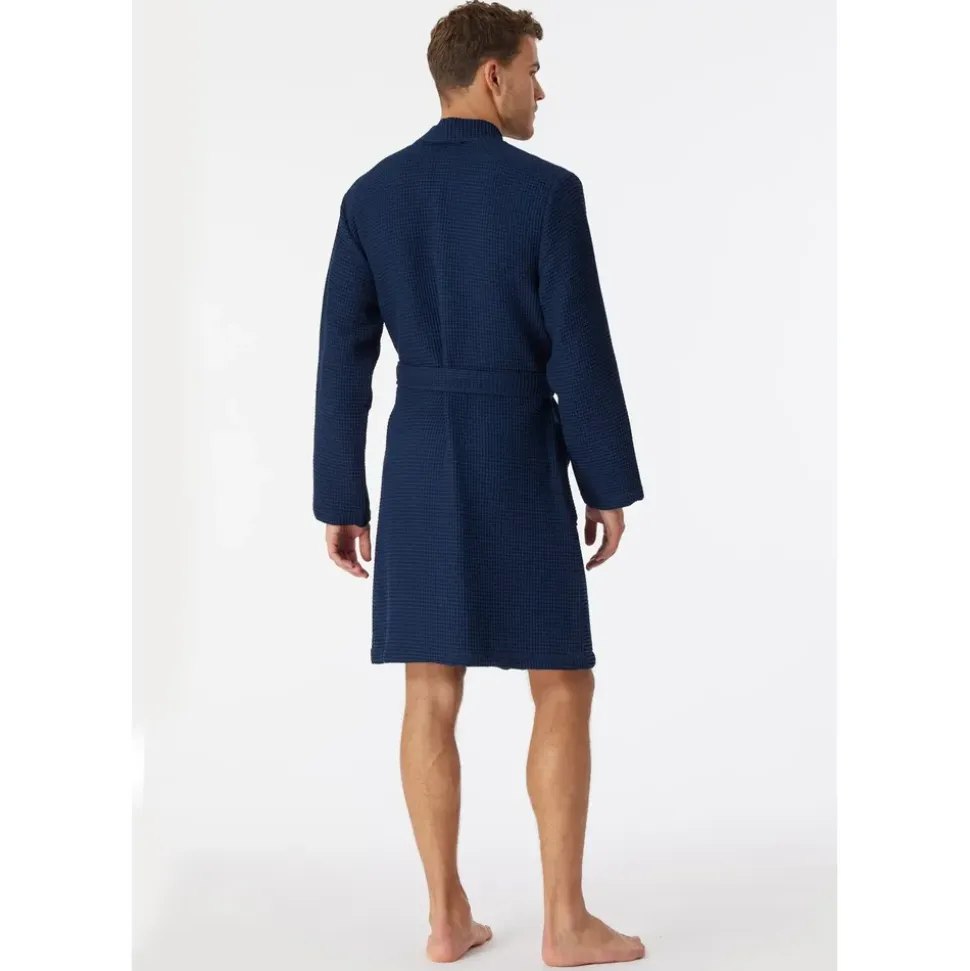 SCHIESSER Essentials Bademantel Blau S