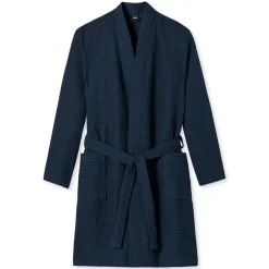 SCHIESSER Essentials Bademantel Blau S