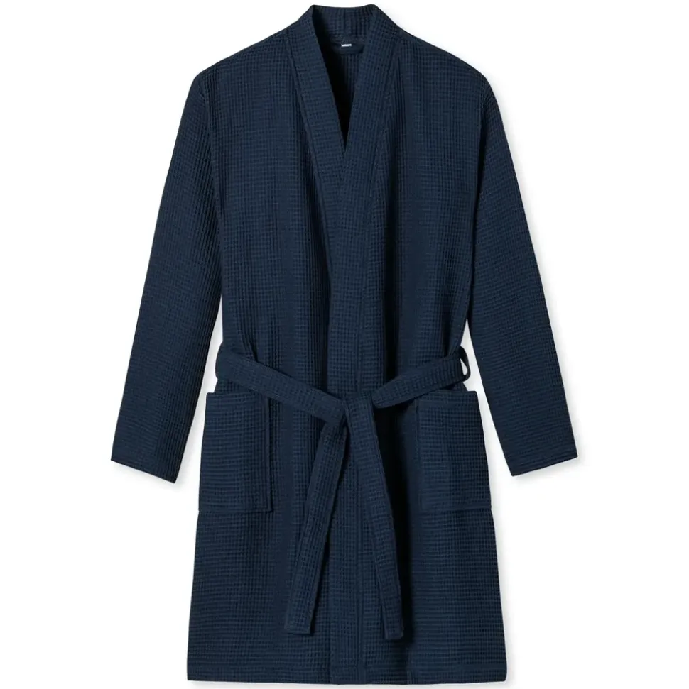 SCHIESSER Essentials Bademantel Blau S