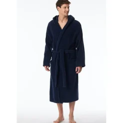 SCHIESSER Essentials Bademantel Blau M