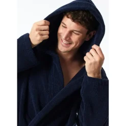 SCHIESSER Essentials Bademantel Blau M