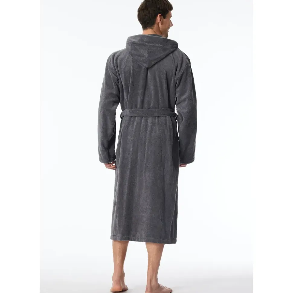 SCHIESSER Essentials Bademantel Grau L