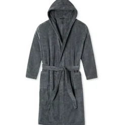 SCHIESSER Essentials Bademantel Grau L