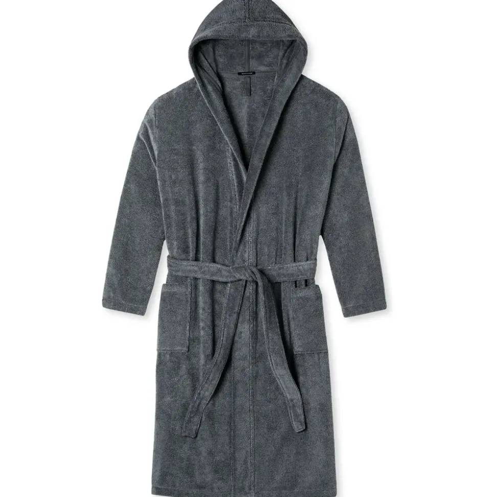 SCHIESSER Essentials Bademantel Grau L