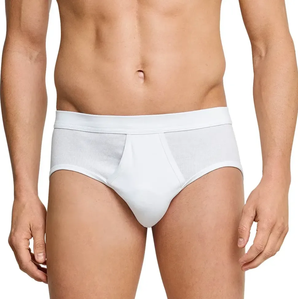 SCHIESSER Essentials Sportslip Feinripp white XXL 2er Pack