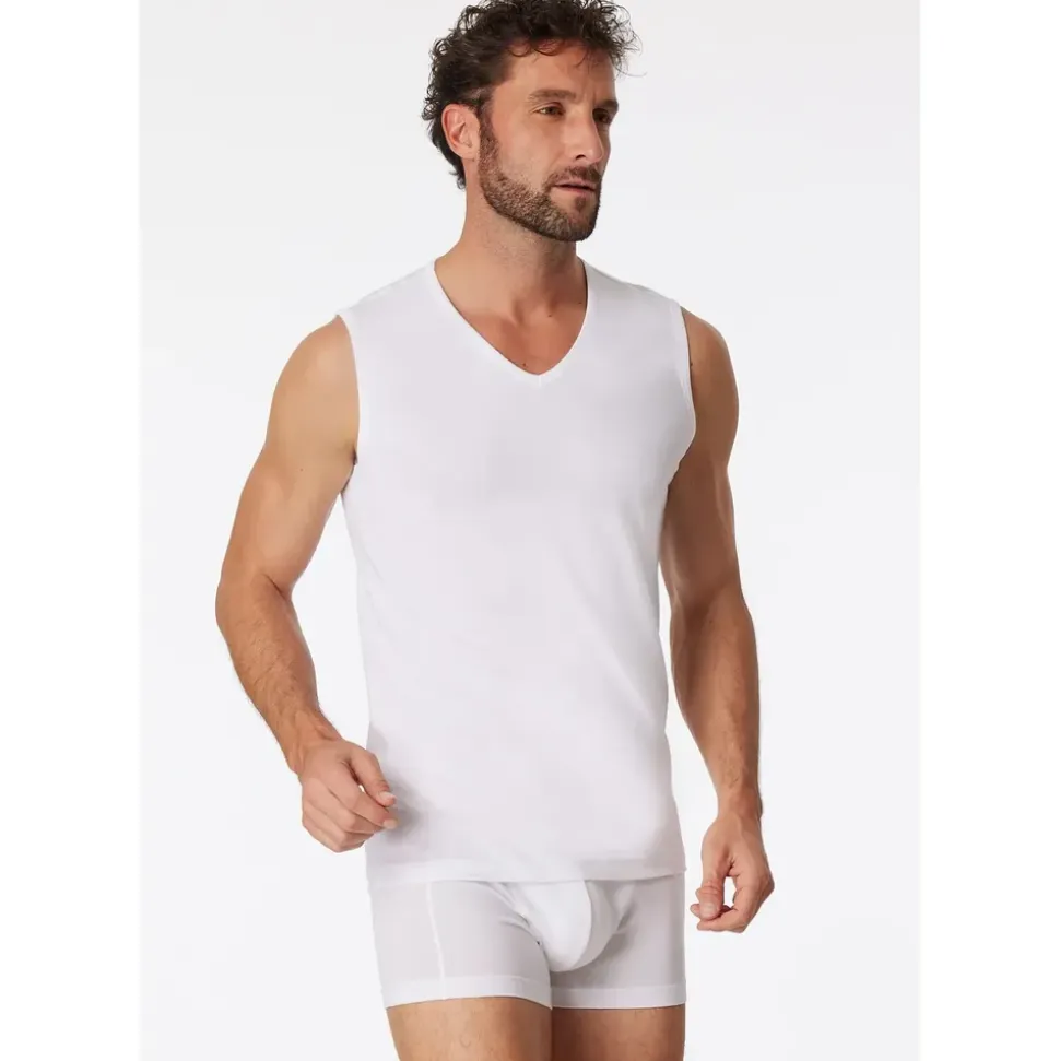SCHIESSER Herren Tanktop 2er Pack - Serie "95/5", V-Ausschnitt, S-XXL,