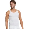 SCHIESSER Herren Unterhemd 2er Pack - Sport-Jacke, Original Feinripp