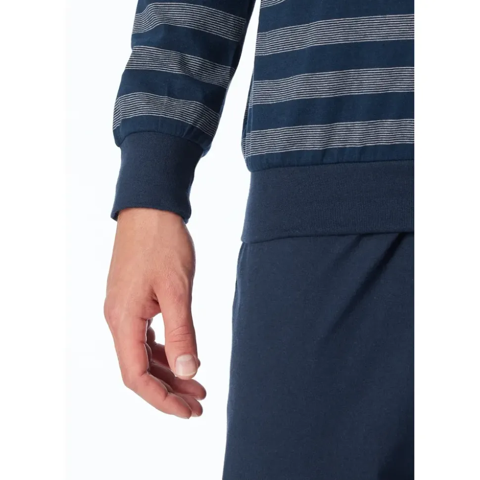 SCHIESSER Pyjama Basic Nachtblau 52