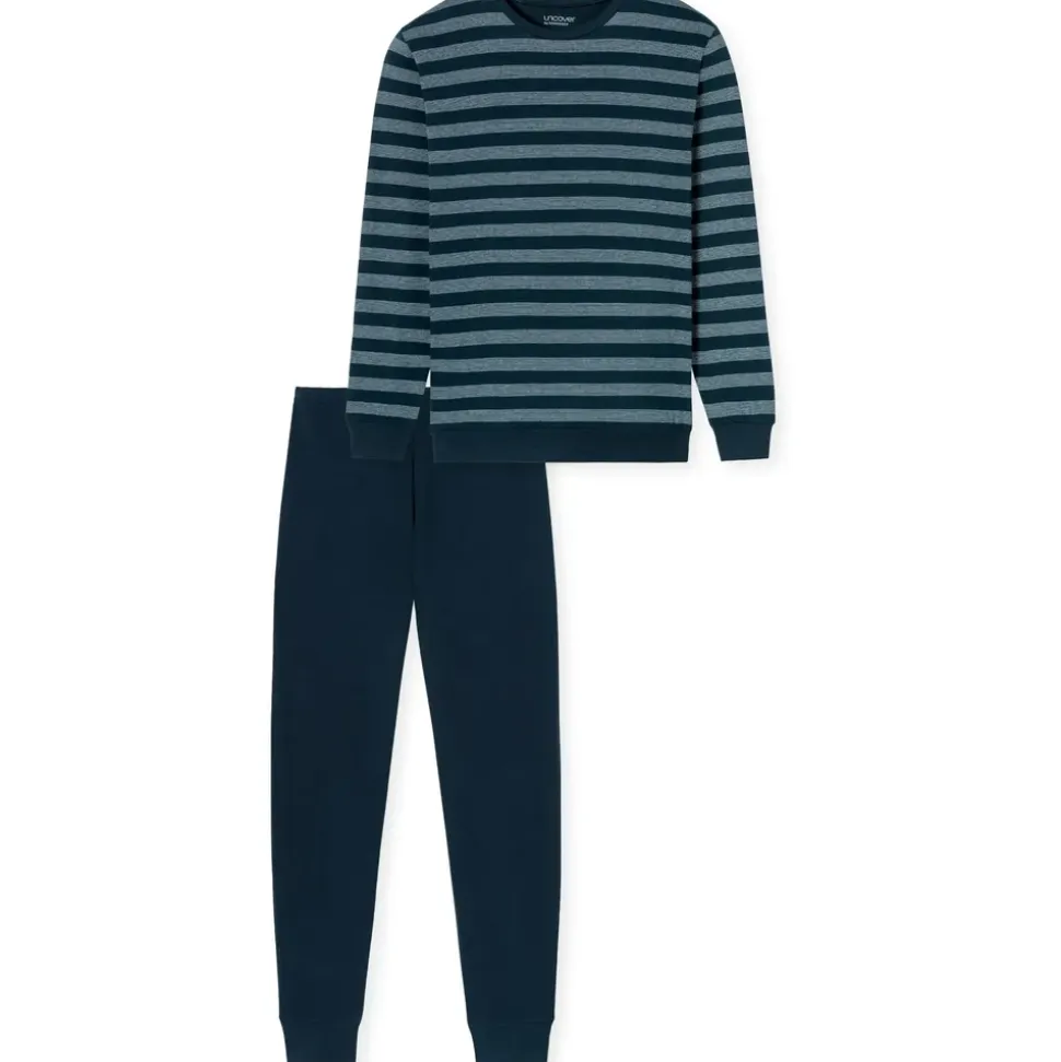 SCHIESSER Pyjama Basic Nachtblau 52