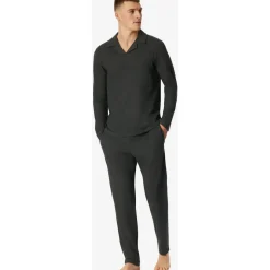 SCHIESSER Pyjama Selected Premium Warming Grau 52