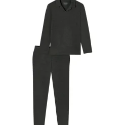 SCHIESSER Pyjama Selected Premium Warming Grau 52