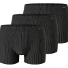 SCHIESSER Retro Boxershorts gestreift schwarz L 3er Pack