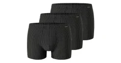 SCHIESSER Retro Boxershorts gestreift schwarz L 3er Pack
