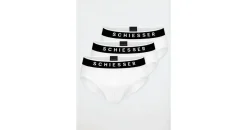SCHIESSER Rioslip unifarben weiß S 3er Pack