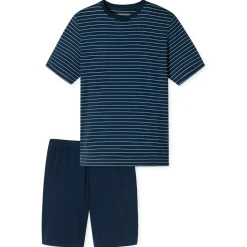 SCHIESSER Schlafanzug Casual Essentials Dunkelblau 56