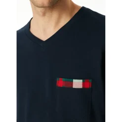 SCHIESSER Schlafanzug lang Blau S (48)