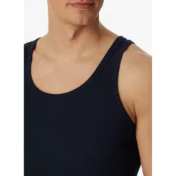 SCHIESSER Unterhemd SCHIESSER ESSENTIALS Herren, Gr. 52/54 - dunkelblau