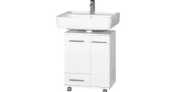 Schildmeyer Waschbeckenunterschrank 50 x 63,5 x 32,5 cm Weiß