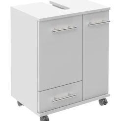 Schildmeyer Waschbeckenunterschrank 50 x 63,5 x 32,5 cm Weiß