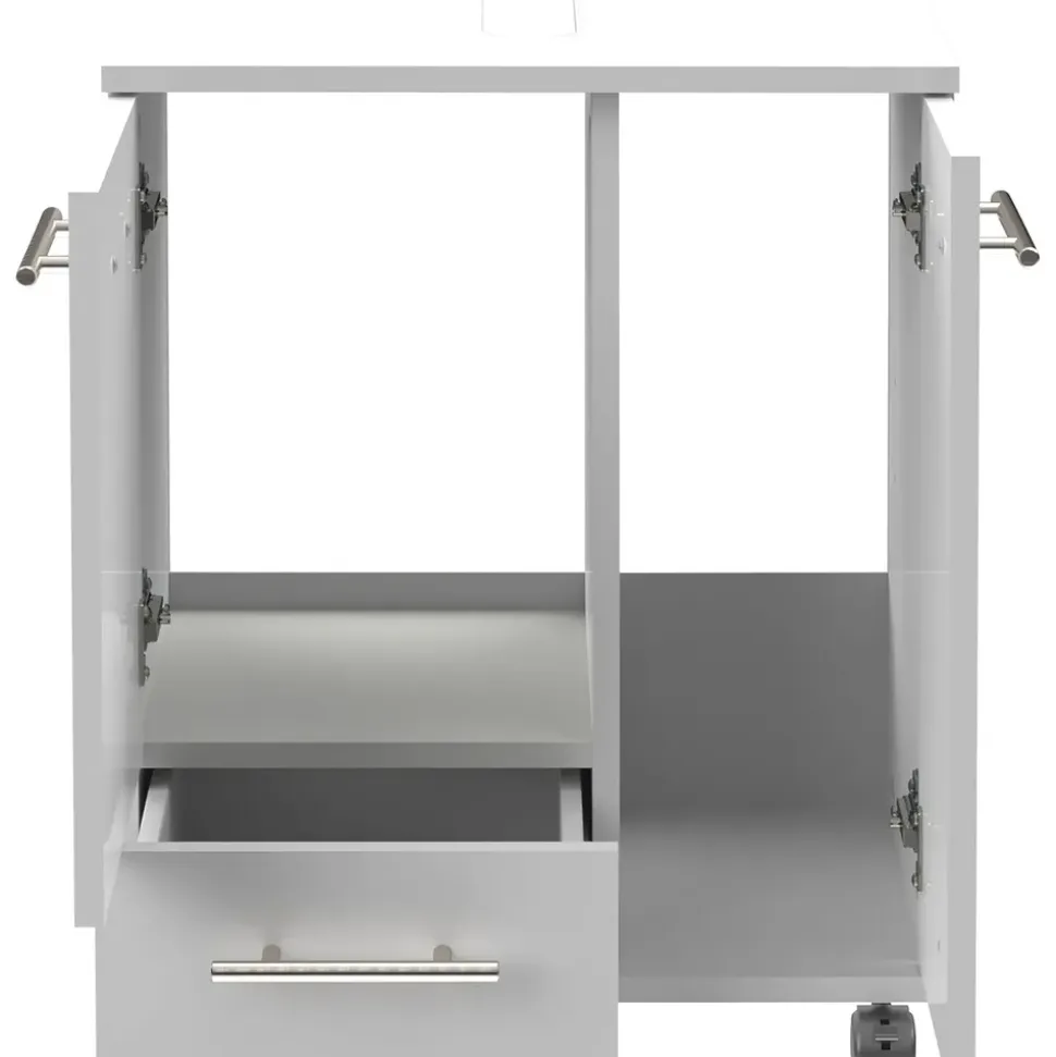 Schildmeyer Waschbeckenunterschrank 50 x 63,5 x 32,5 cm Weiß