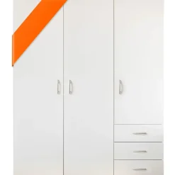 SchlafKONTOR Harry 150 x 176 x 51 cm weiß