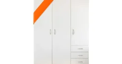 SchlafKONTOR Harry 150 x 176 x 51 cm weiß