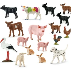 Schleich Bauernhof-Set Spielfigur 17 Tiere