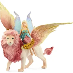Schleich Bayala Elfe auf geflügeltem Löwe 70714