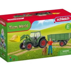 Schleich Farm World Traktor mit Anhänger 42608