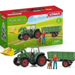 Schleich Farm World Traktor mit Anhänger 42608