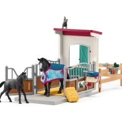 Schleich Horse Club Pferdebox mit Stute und Fohlen 42611