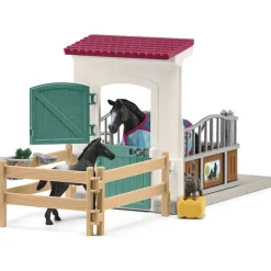 Schleich Horse Club Pferdebox mit Stute und Fohlen 42611
