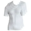 SCHÖLLER Merkur Doppelripp Jacke 1/2 Arm 3er Pack - 6 (L) | Weiss (SC-0060)