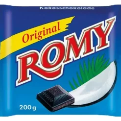schokolade-tafel Romy gefüllte Milchschokolade mit Kokoscreme 200 g