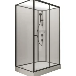 Schulte Ibiza Komplettdusche rechts 120 x 80 cm Sicherheitsglas klar hell
