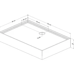 Schulte Korsika Komplettdusche 80 x 120 cm schwarz EP5811236850
