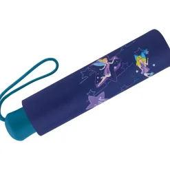 Scout Kinder-Taschenschirm mit reflektierenden Streifen Blue Star