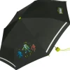Scout Kinder-Taschenschirm mit reflektierenden Streifen Dark Beast