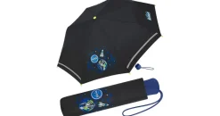 Scout Kinder-Taschenschirm mit reflektierenden Streifen Black Galaxy