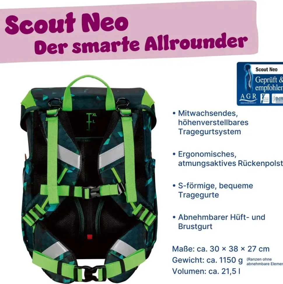 Scout Neo 4-tlg. Cubes grün