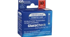 Sebamed TESTAmed GlucoCheck Advance 50Teststreif m.10Lanz. 1 p