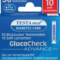 Sebamed TESTAmed GlucoCheck Advance 50Teststreif m.10Lanz. 1 p
