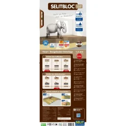 Selit Selitbloc GripTec Vinyl- Designboden-Unterlage Faltplatte: 1,5 mm stark